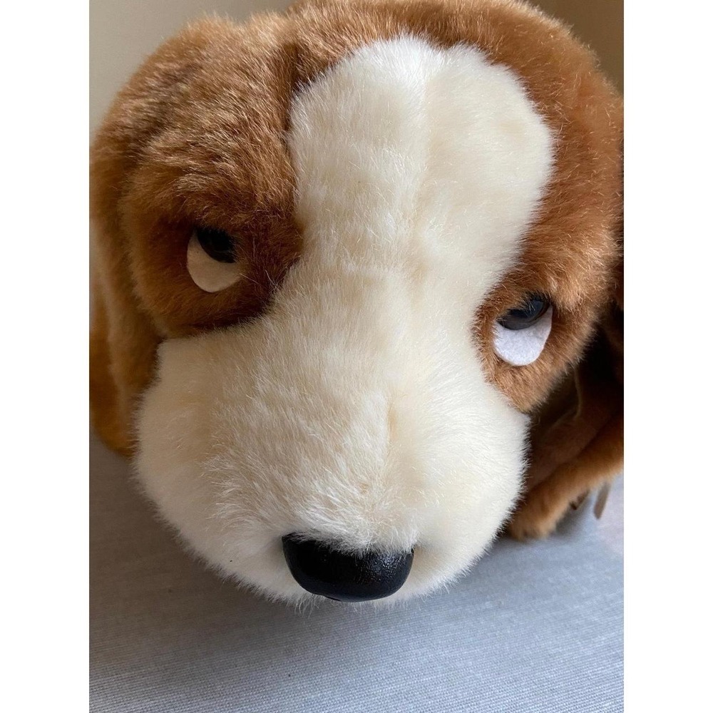Basset Hound Realistic Puppy Dog Ty Beanie 12" Hound Stuffed Animal Plush
